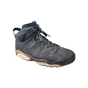 Jordan Black and Tan Athletic Shoes